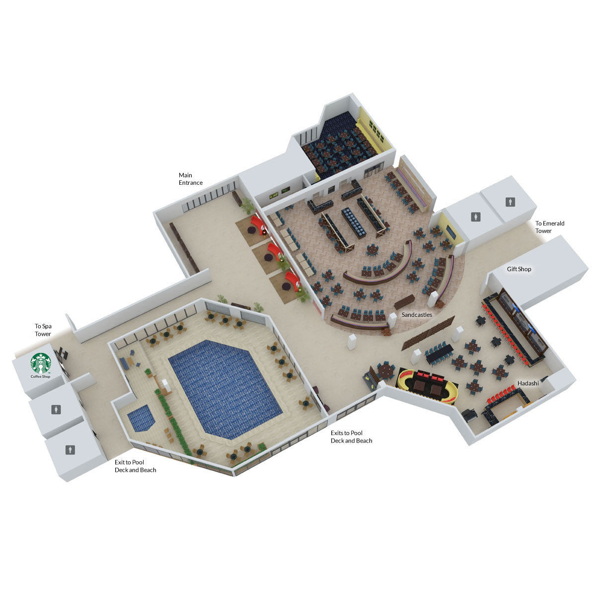 Sandestin Beach Hilton Interactive Map