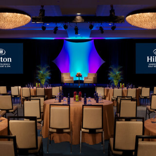 Emerald Ballroom Stage Setup | Hilton Sandestin Beach