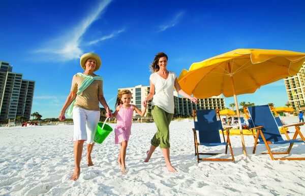 people on the beach