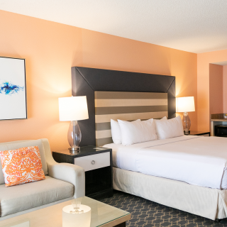 Inside hotel guest rooms at Hilton Sandestin Beach