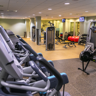People enjoying fitness and spa treatments at Serenity by the sea Spa and 