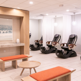 People enjoying fitness and spa treatments at Serenity by the sea Spa and 