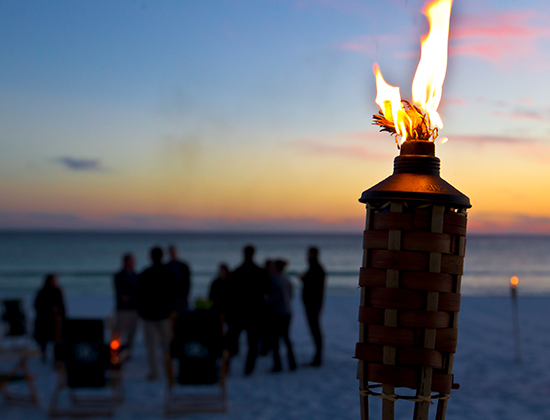 firepit at beach