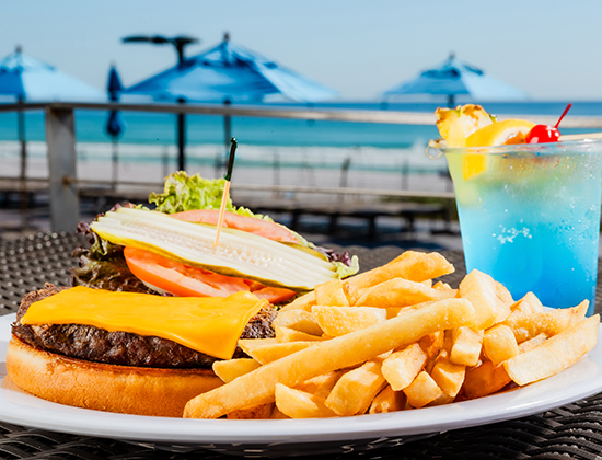 /burger and fries