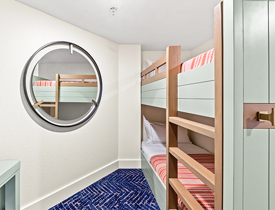 Bunk beds at a Destin Hotel