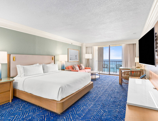 guest room with beach view