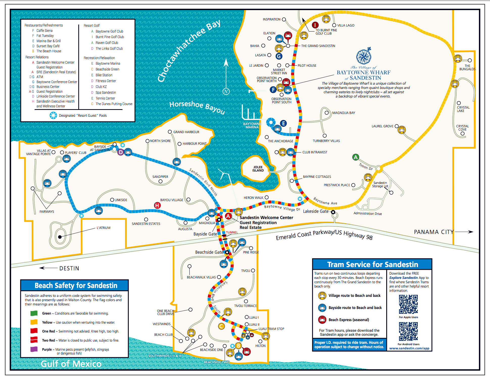 Sandestin Tram Map