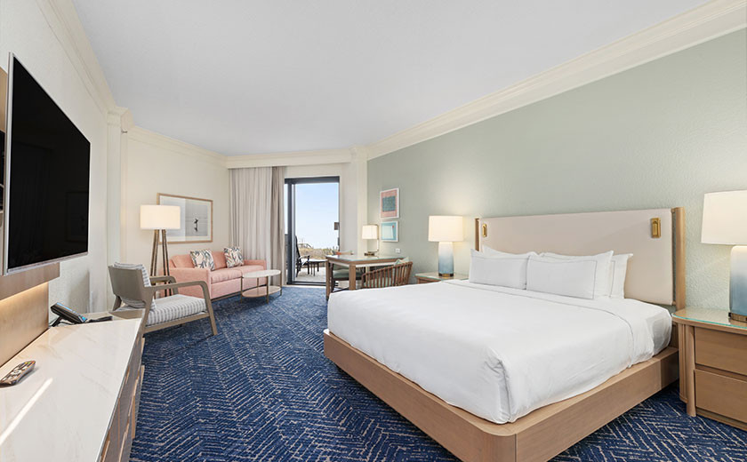 King bed in Resort Rooms