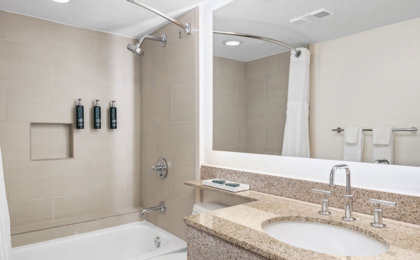 hotel room bathroom