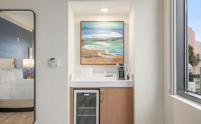 Wetbar in a suite at Destin Hotel, Hilton Sandestin Beach