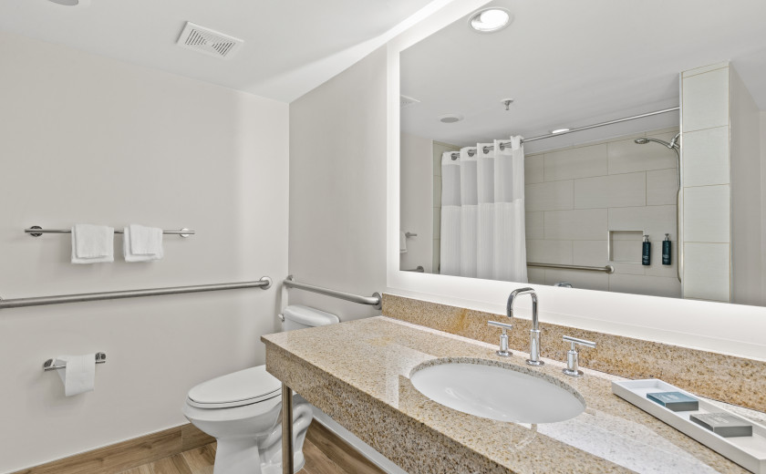 bathroom sink and mirror