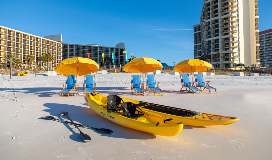 Kayak on beach