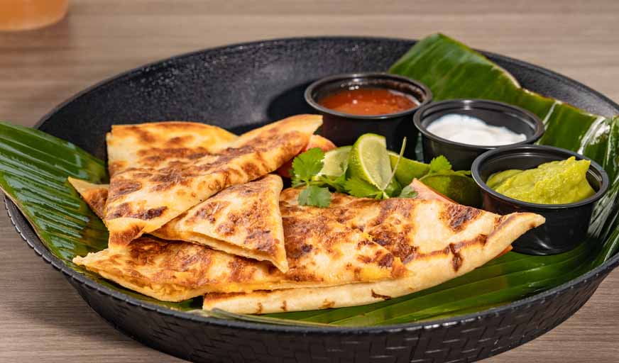 quesadilla on a plate